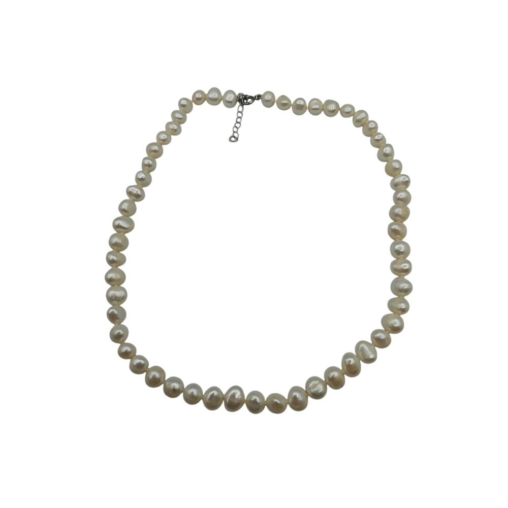 Freshwater Pearl Necklace Silver Lobster Clasp